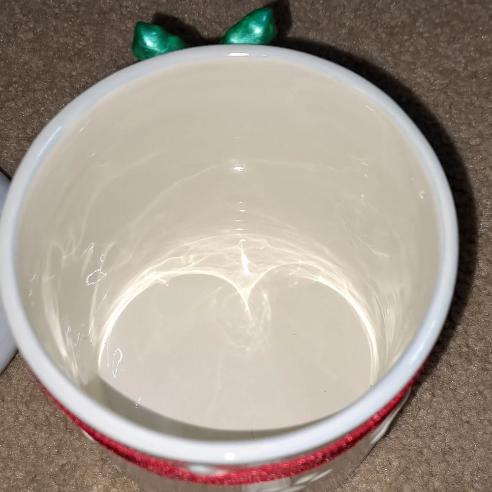 Poodle Dog Treat Jar with Red Bow